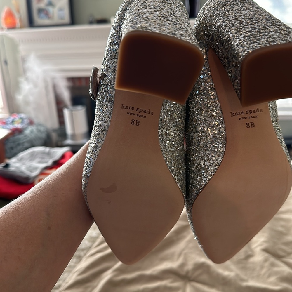 NIB never worn Kate Spade Maren glitter pumps - Picture 4 of 7